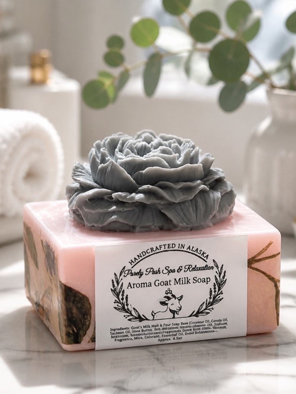 Purely Posh Goat Milk Soap & Botanical Lip Balm Gift Set | Made in USA